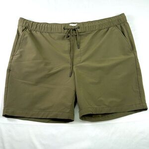 Goodfellow & CO. Mens Tech Jogger Shorts Olive Green Size XXL 2XL